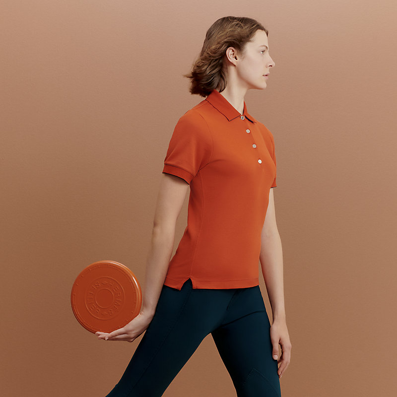 トップス HERMES POLO DOUBLE JEU MC FEMME Double Jeu technical polo | Hermès Greece